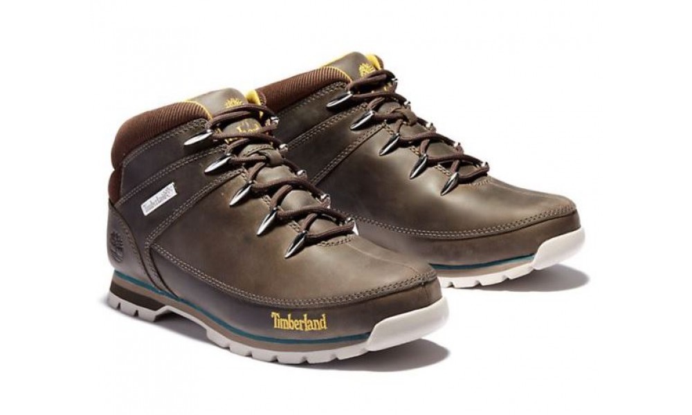 Timberland Euro Sprint Mid Hiker Dark Brown Turquoise